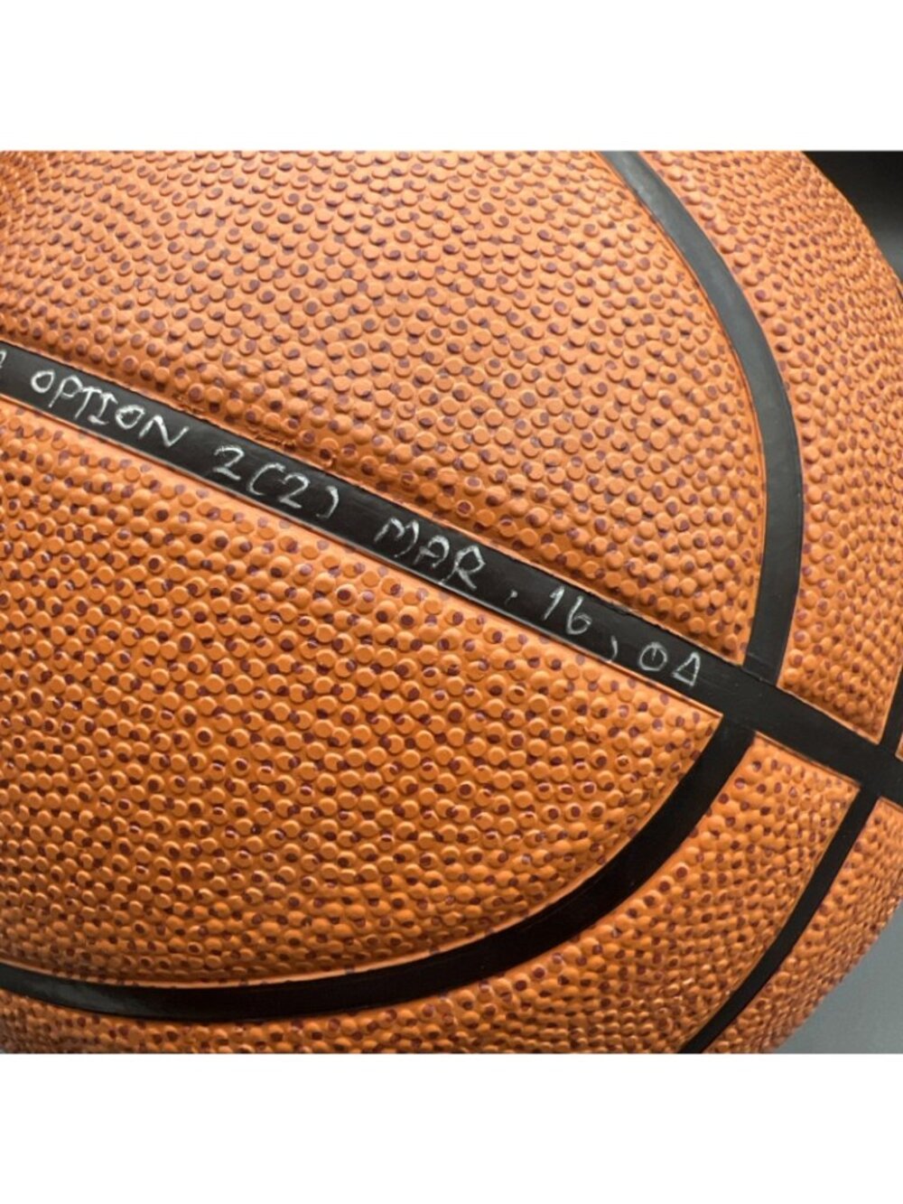 RARE SPALDING GOLD NBA OUTDOOR BASKETBALL BALL SIZE 7 NEW NOS - Picture 8 of 11
